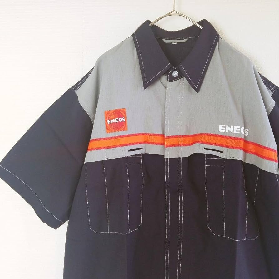 Amazon.co.jp: ENEOS エネオス スタッフユニフォーム メンズ半袖シャツ